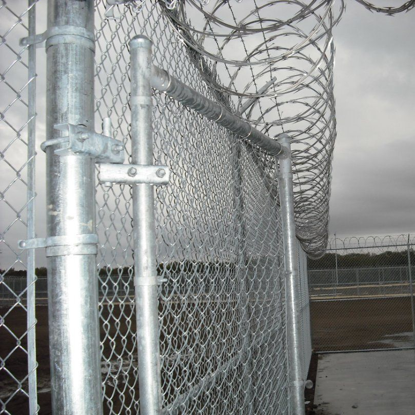 High Security Airport Fences Welded Metal Y Post
