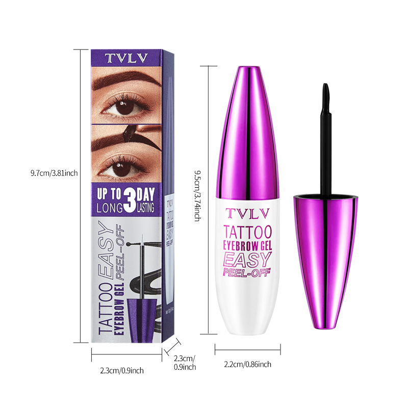 Long-Lasting Waterproof Eyebrow Pencil - Natural Gel Formula