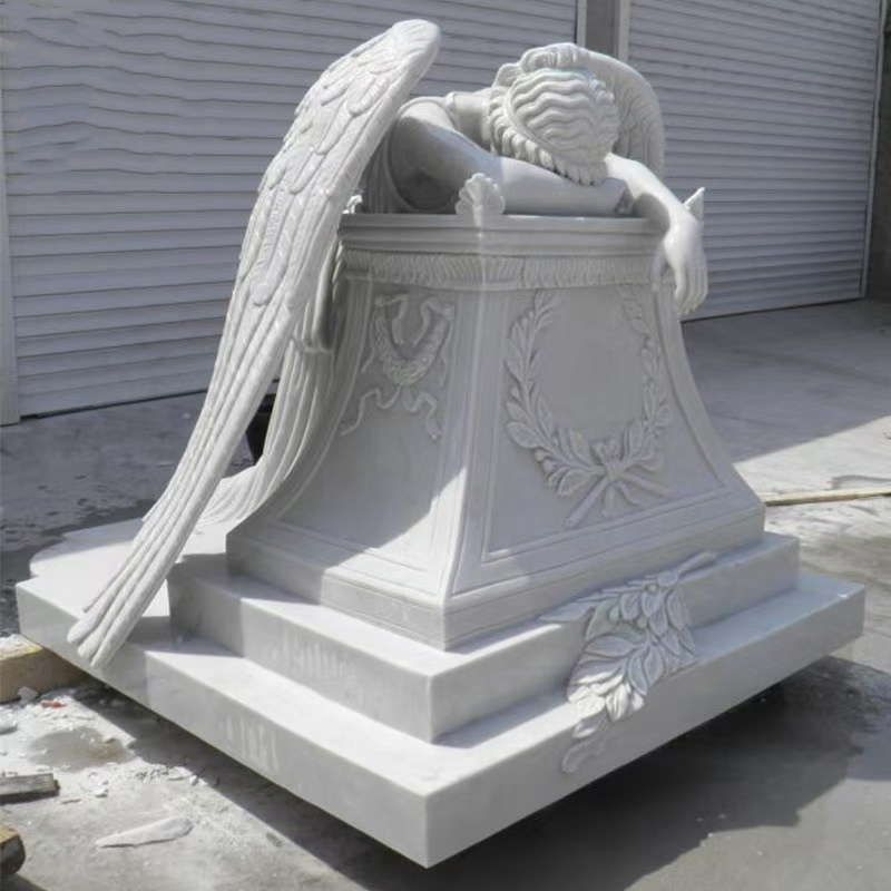 White Marble Headstone Heart Shaped Marble Tombstone Monument