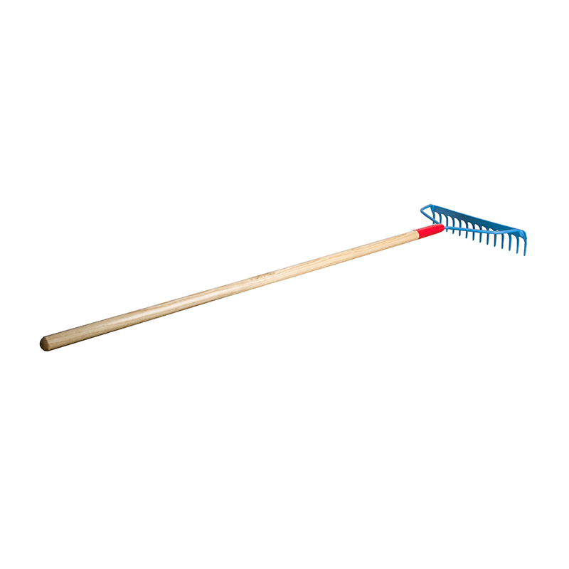 Fixtec 1450mm/1380mm Garden Rake 14teeth with Wooden Handle