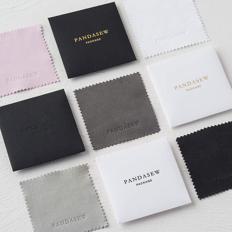Pandasew Custom Logo Jewelry Cloth Polishing Individual Package Silver Polishing Jewelry with Packing
