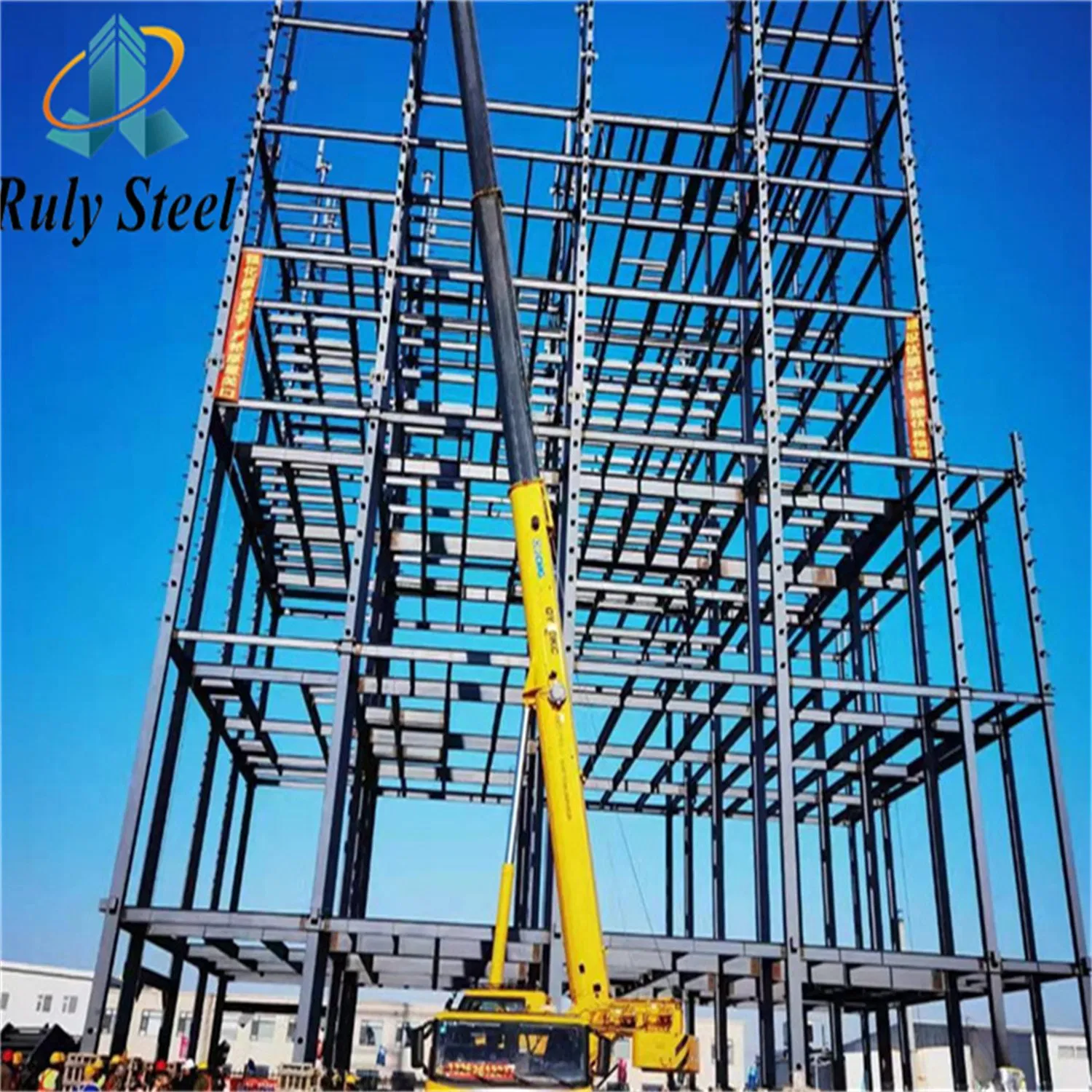 Steel Structure Fabrication High Strength Low Alloy Painted Galvanized Steel Component Bolt/Welded Connection Heavy Prefab/Prefabricated Steel Structure