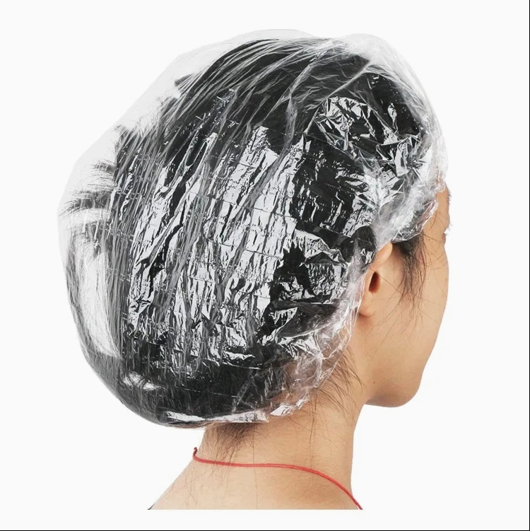 Waterproof Disposable Shower Caps Keep Hair Dry During Bathing