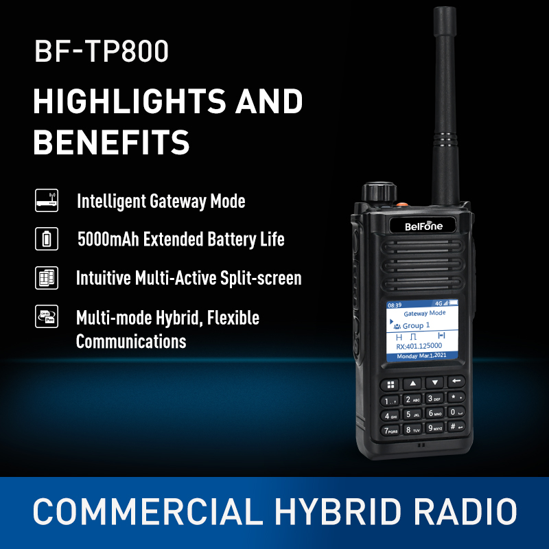 Портативная рация BelFone BF-TP800 5W с GPS и 4G POC
