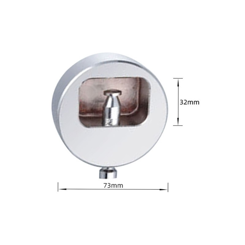 Puck Padlocks for Truck Trailer Nickle Plated 73mm Round Steel Hockey Puck Lock with Hasp