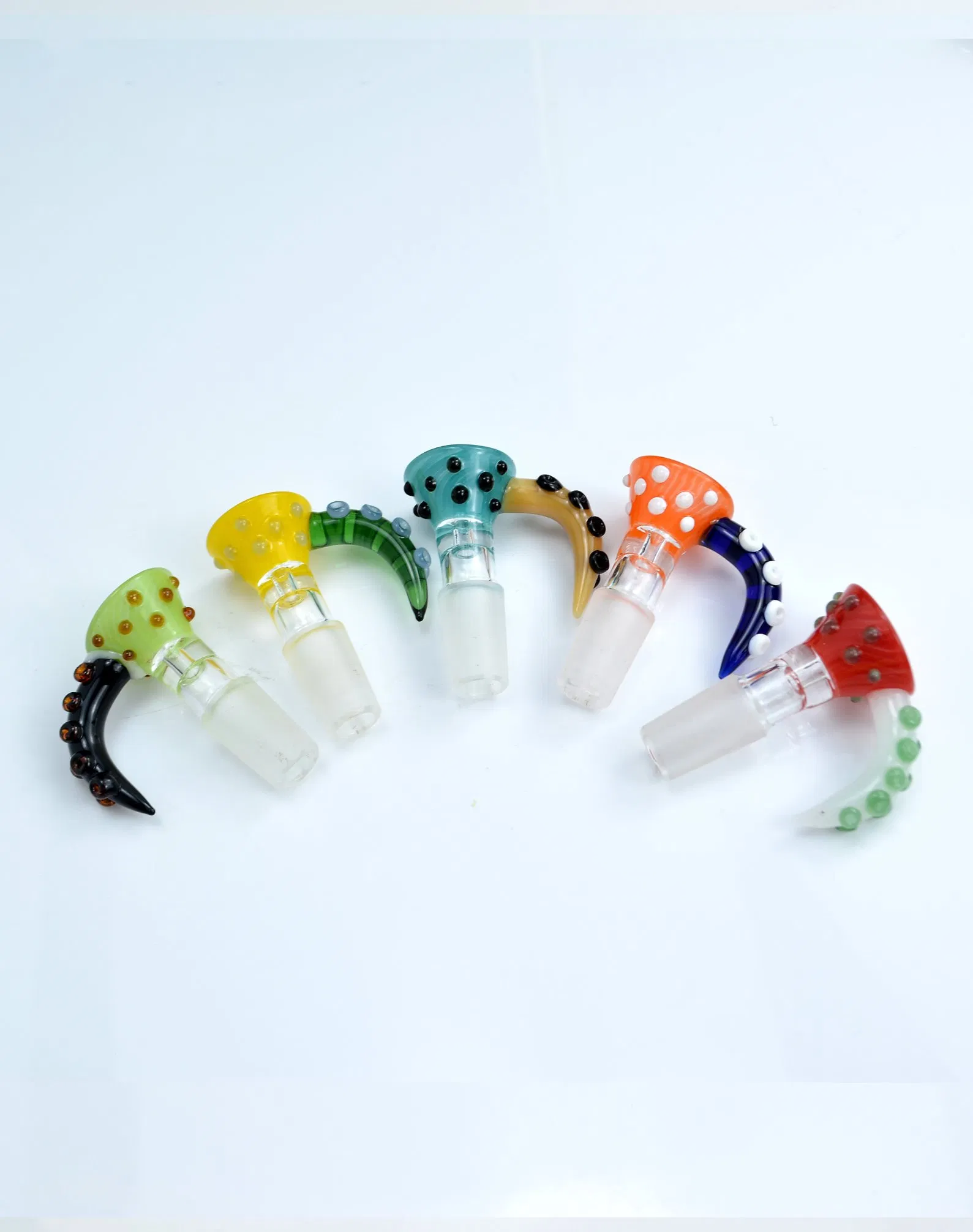 Customized American Color Rod 14mm Male Joint Glass Water Pipe Smoking Accessories Glass Smoking Pipe Glass Bowl