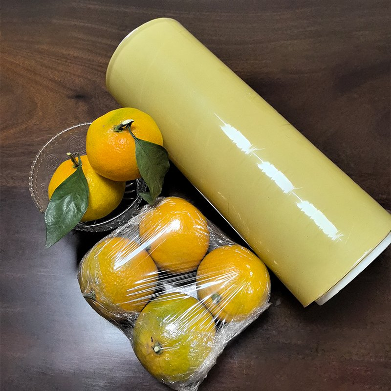 Kitchen Supplies Food Grade Plastic PVC Stretch Cling Wrapping Film for Fresh Fruit Shop