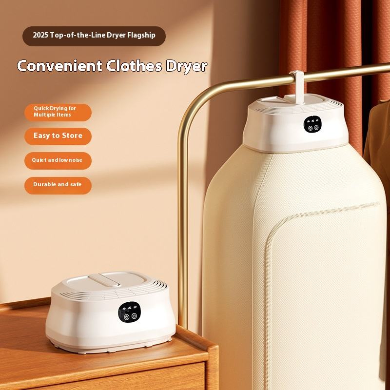 2026 Portable Smart Clothes Dryer Mini Compact Clothes Dryer Small Silent Clothes Dryer with Adjustable Timer