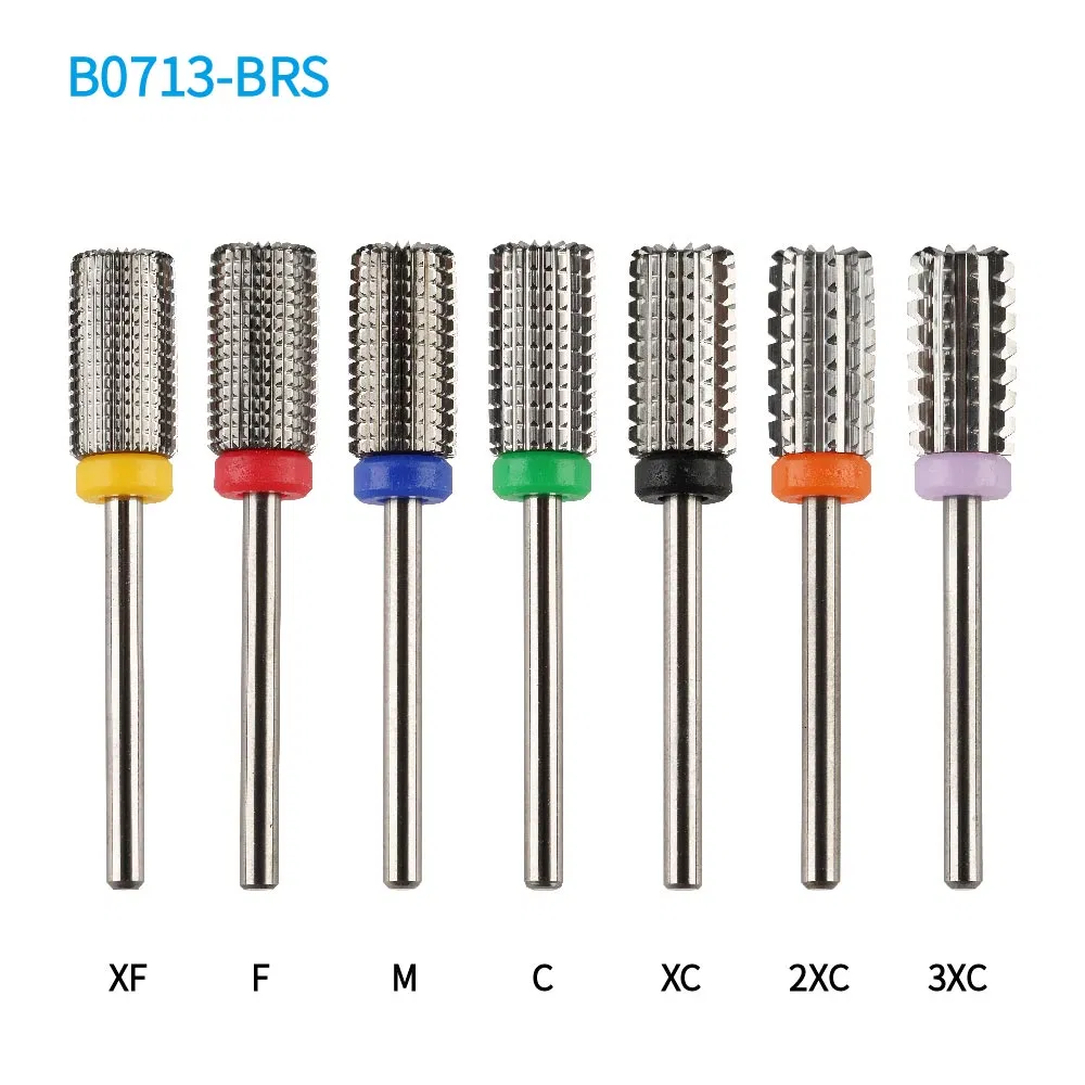 Two Way Cylinder Barrel with Round Rim Cut Carbide Nail Bit