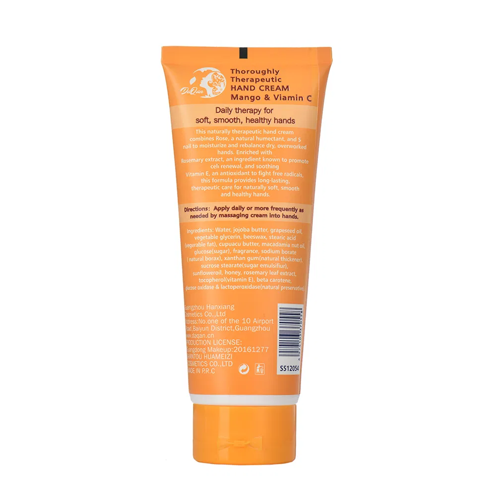 OEM Available Vitamin C Jojoba Oil Moisturizing Whitening Hand Cream for Prevents Dryness