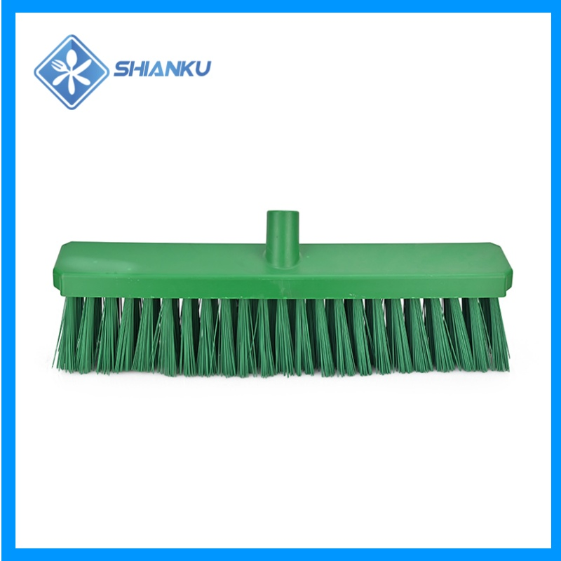 Shianku Food Grade Strong and Durable Plastic Push Broom Industrial Sweeping Broom