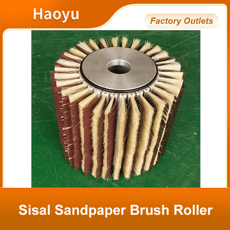 Шлифовальный ролик из сизаля и наждачной бумаги