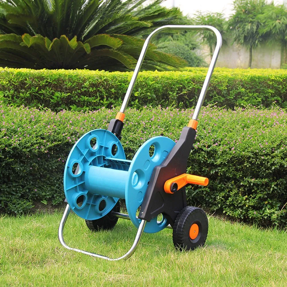 Garden Hose Reel Trolley 30m Irrigation Washing Hose Reel on Wheels