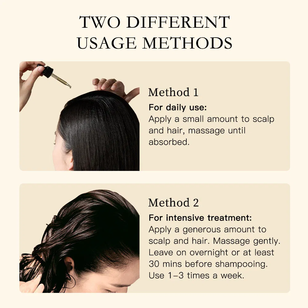 Organic Nourishing Rosemary Hair Oil for Scalp Repair Hair Loss Reduction Growth