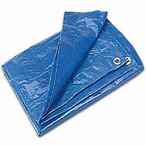 150GSM 3000# Waterproof Blue Sheet Tarpaulin PE Tarp