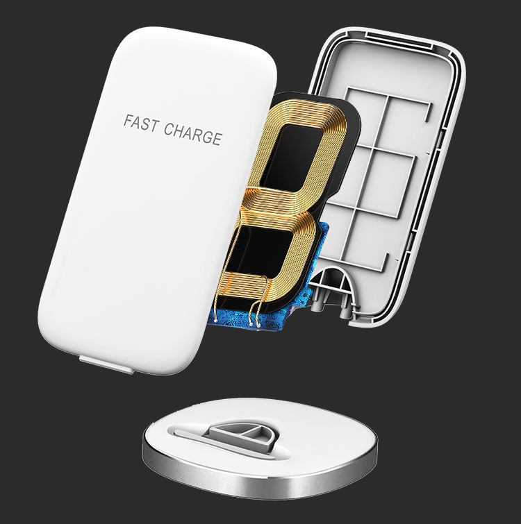 Customized Order Available Ready Ship Cell Phone Wireless Charger Fast Charging Desk Mount Electronic Component 10W Output Power 5V/1A Output 5V/2A Otp