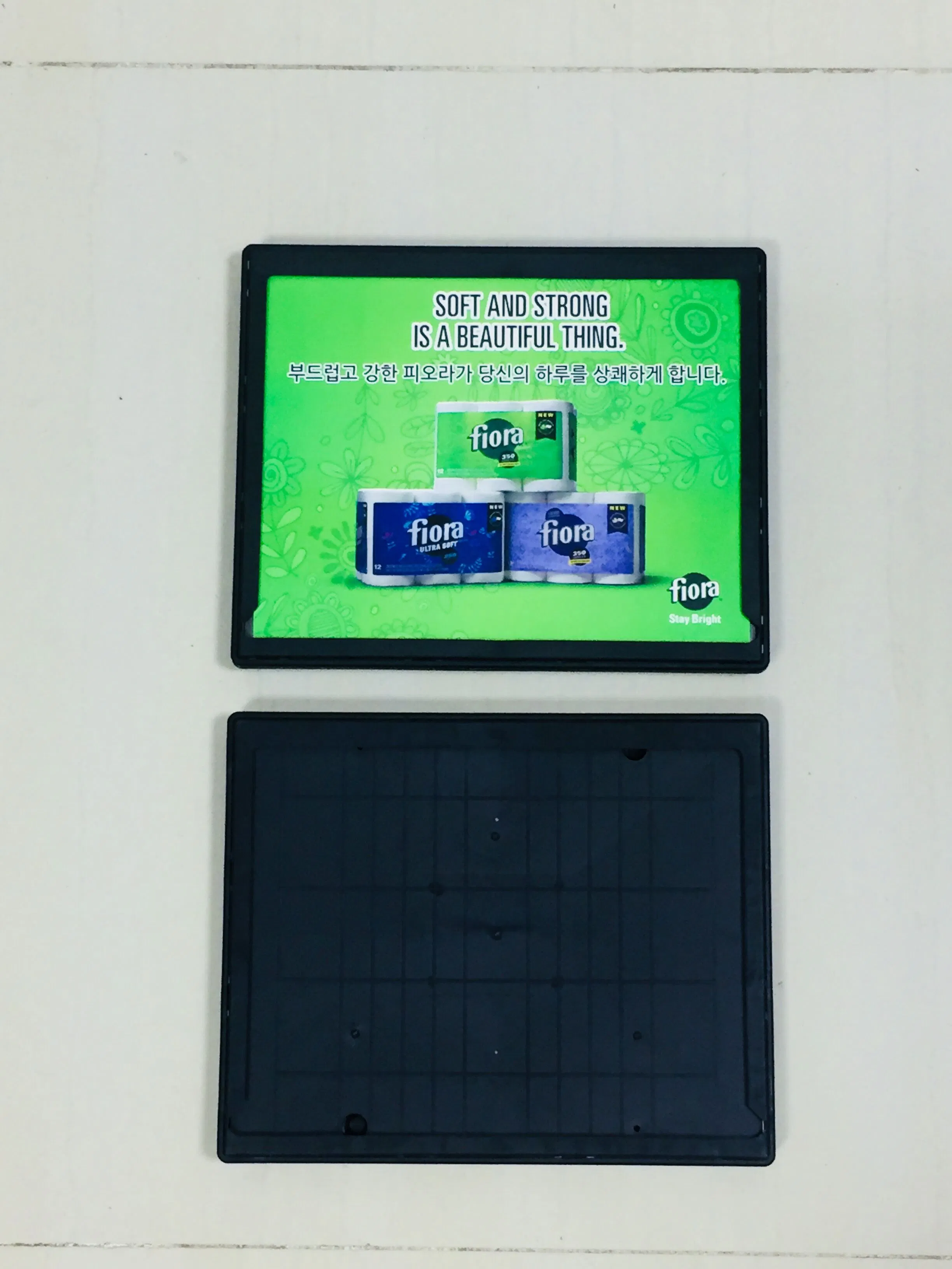 MOQ 50 PCS Shopping Cart Advertising Sign Holder