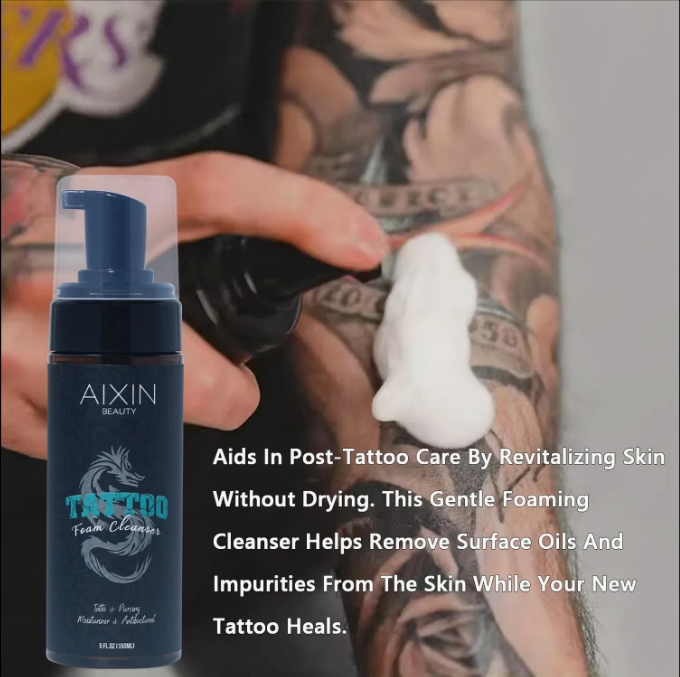 Beauty Cosmetics Skin Care Tattoo Foam Cleanser Tattoo Aftercare Cleansing