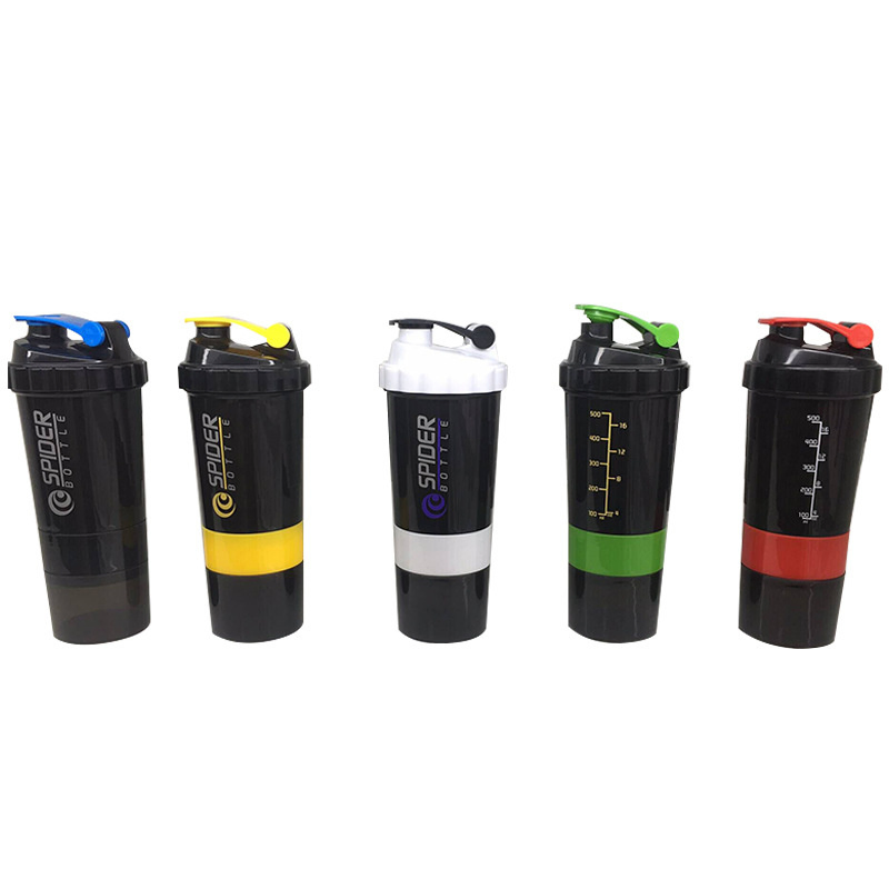 Протеиновый шейкер спортивный, пластиковый, с кастомизацией