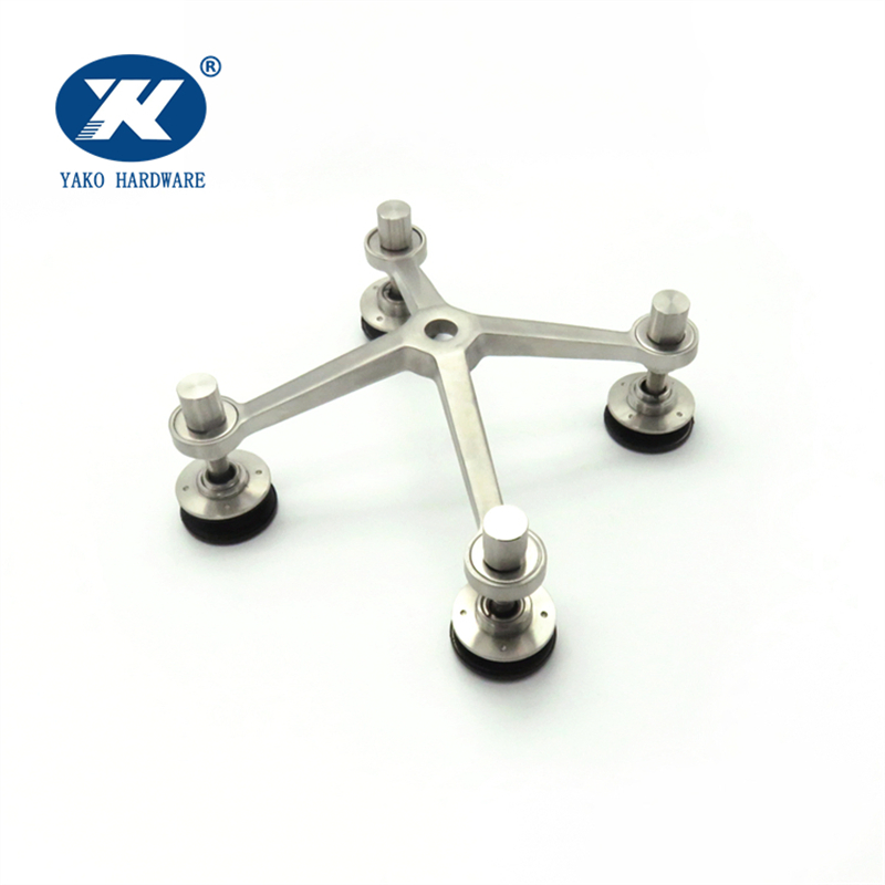 Glass Fittings Buildings Glazing 4 Arm Way Curtain System Wall Spider