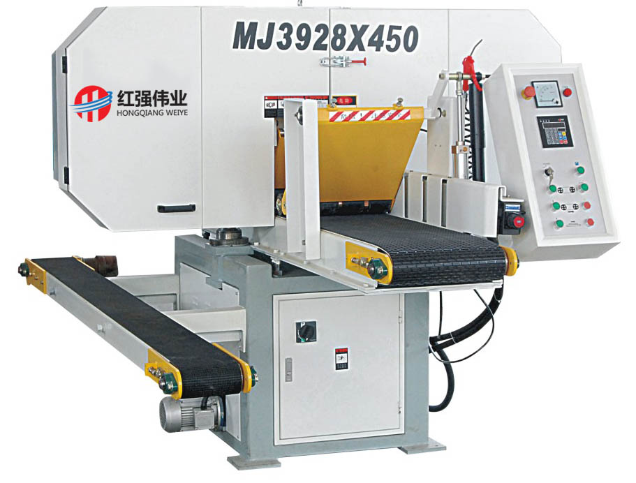 Станок ленточнопильный автоматический по дереву 400 мм MJ3928X400