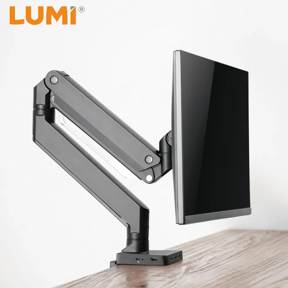 Газлифтовый кронштейн для монитора 17-49 дюймов с док-станцией