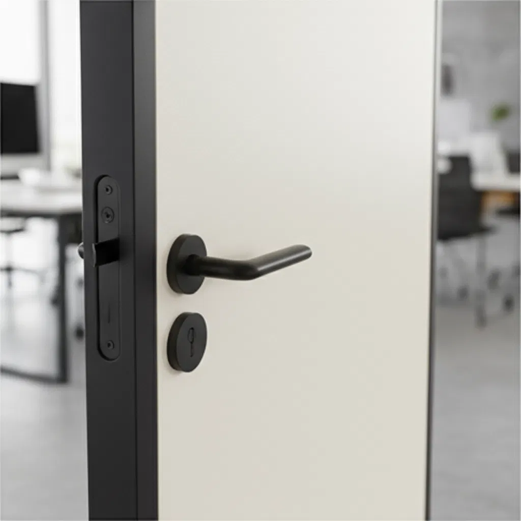 Customized Size Price Is Cheap Mothproof Soundproof Fireproof WPC Door BSCI Certificated