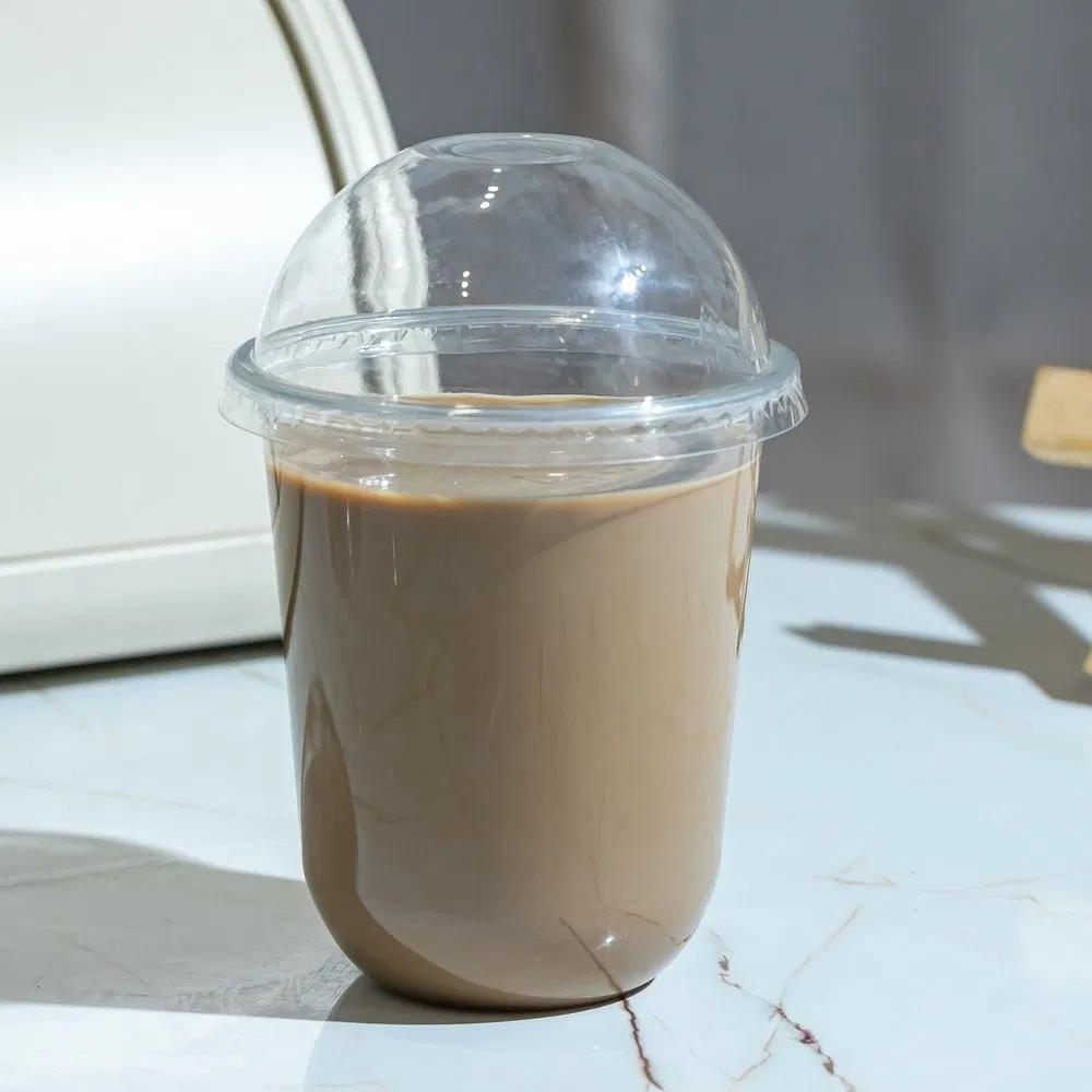 Одноразовый U-образный пластиковый стакан для напитков 16 oz