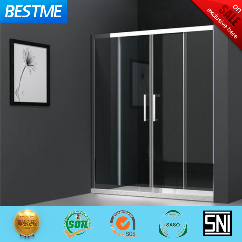 Foshan Shower Equipment Shower Curtain Simple Tempered Glass Shower Room (B2861)