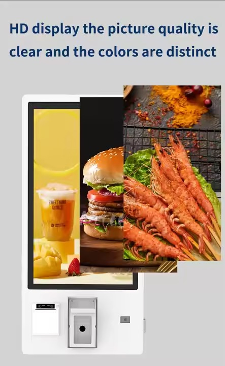 21.5'' Cash Register Kiosk All in One Touch Screen POS Self-Order Kiosk