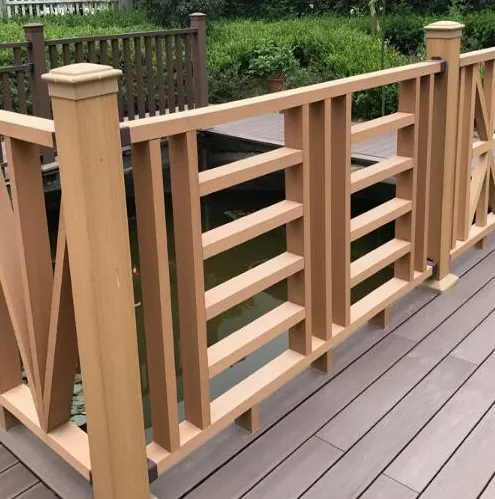 WPC Eco-Friendly Outdoor Decorative Garden Fence/Wood Plastic Composite Hand Railing