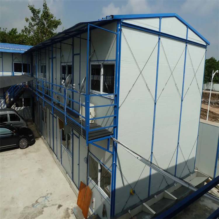 Two Floor Light Steel Prefab Caravan House for Projects.