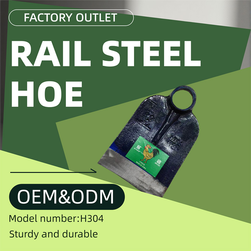Factory Customized Forged Rail Steel Garden Hoe Farming Tool Weeding Hoe Head