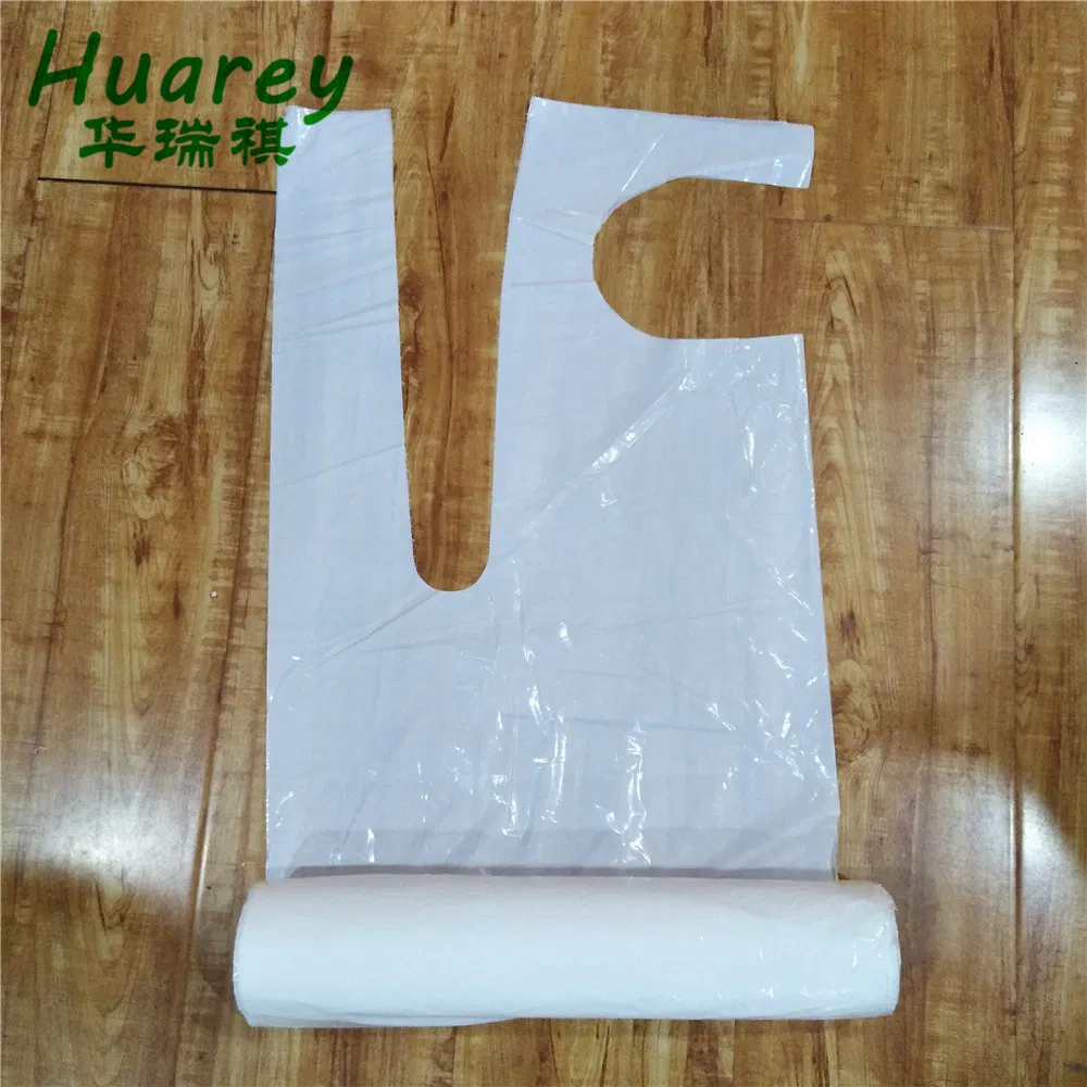 Plastic Waterproof Colored Disposable Block Headed PE Apron