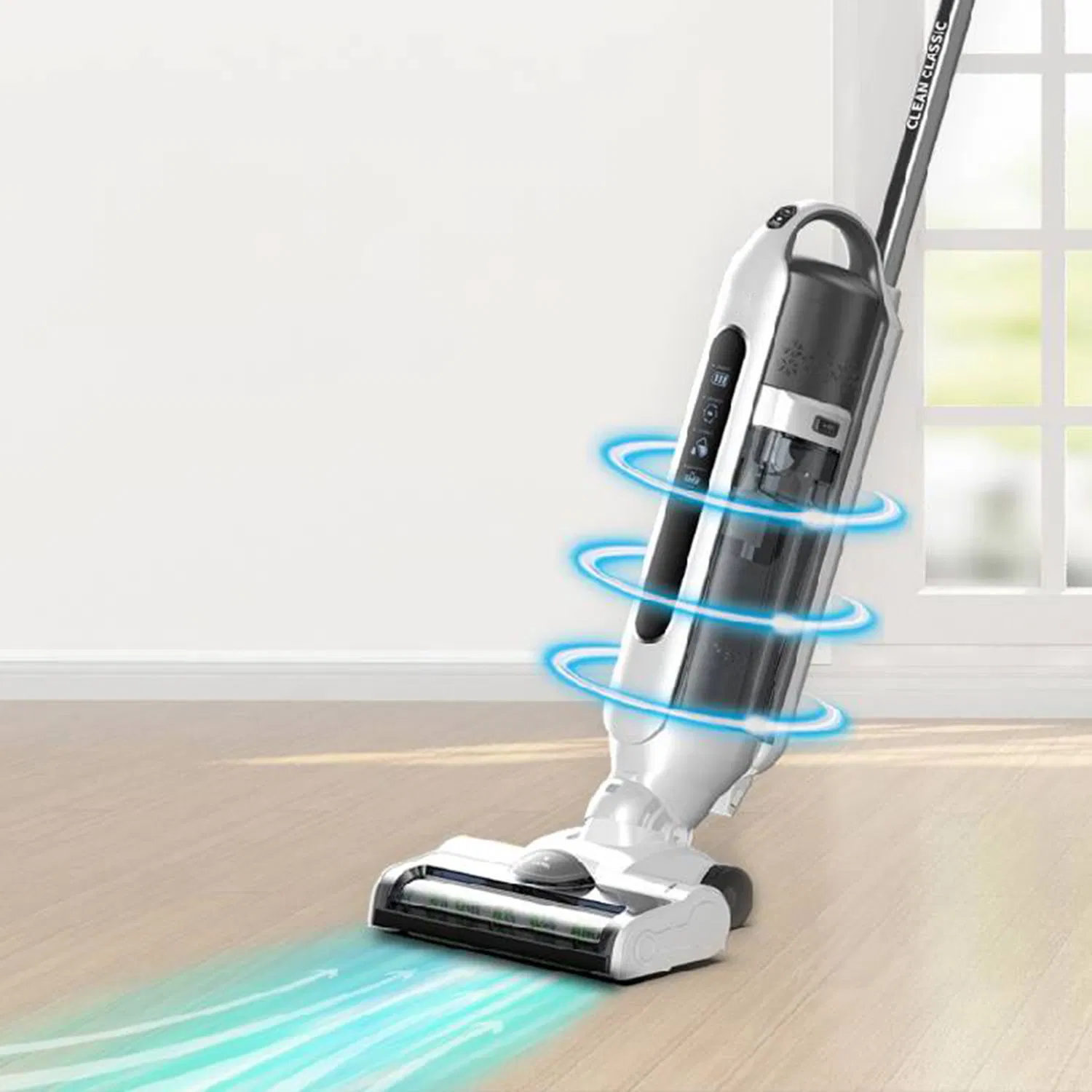 Wet Dry Cordless Floor Vacuum Cleaner and Mop for Hardwood Floor & Area Rugs