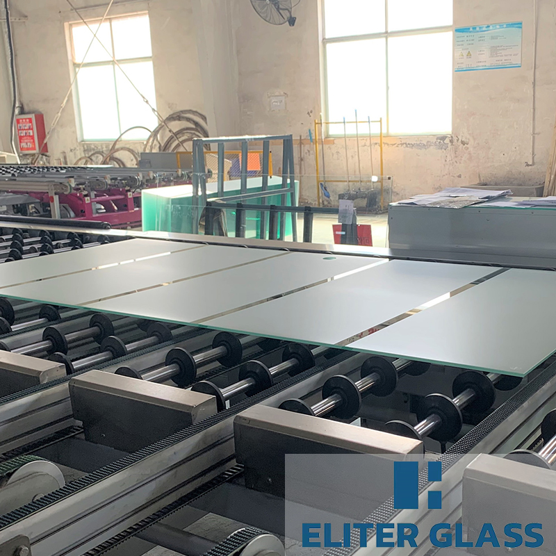 Eliterglass Bathroom Partition Door /Frosted Tempered Glass Manufacturer Good Price for Architectural Glass and Interior Glass