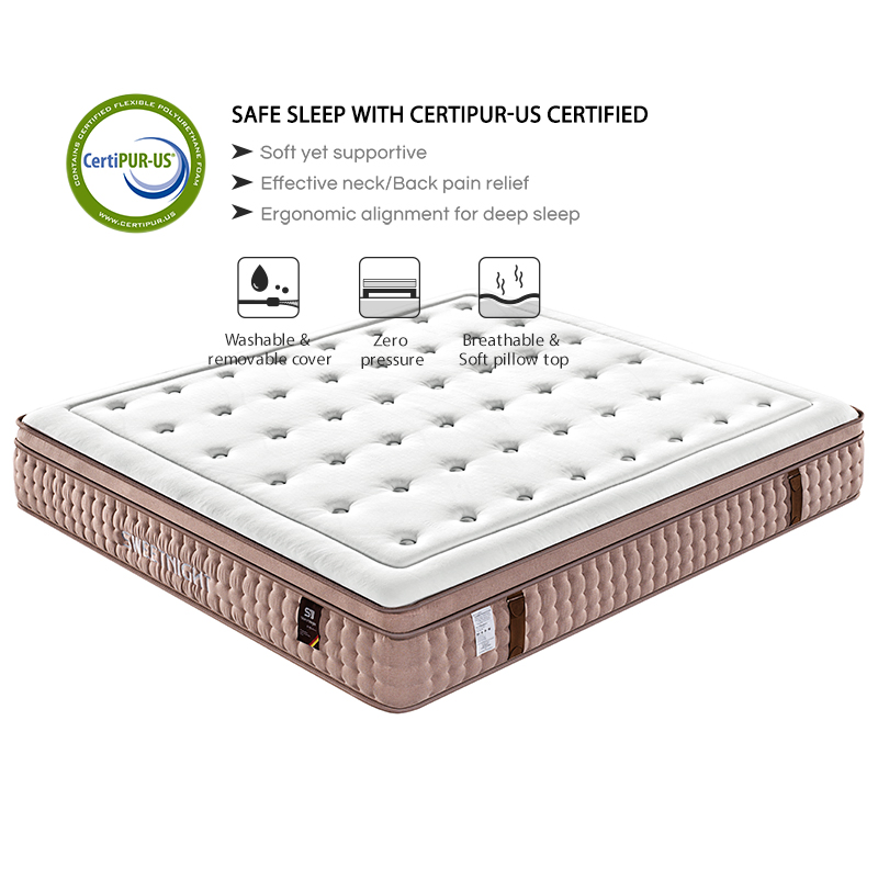 Tempurpedic Memory Foam Bedroom Furniture Sleeping Latex Bed Pocket Spring Mattress