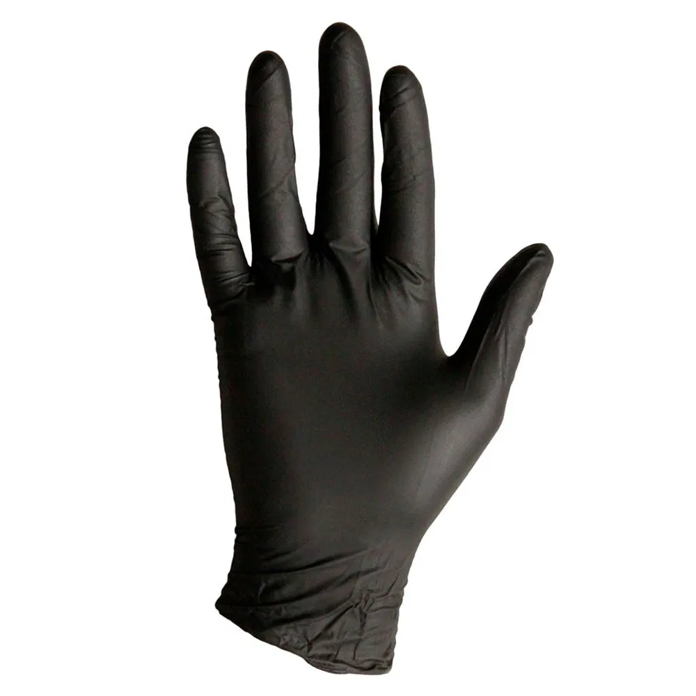 Aic Black Wholesale Disposable Latex Vinyl Safety Examination Protective PVC Rubber Nitrile Glove for Hospital/Household/Beauty/Food