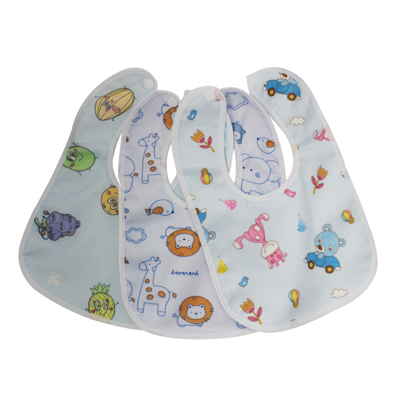 Hot Selling Waterproof Children's Crystal Super Soft Double Layer Dental Bibs