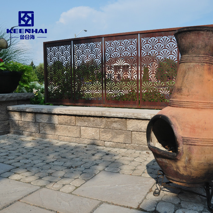 Decorative Design Perforated Aluminum Metal Laser Cut Garden Fence