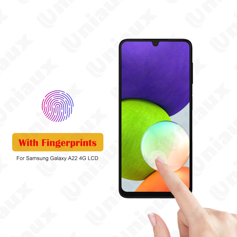 Дисплей для Samsung A22 4G 6.4'' с тачскрином и сканером отпечатка