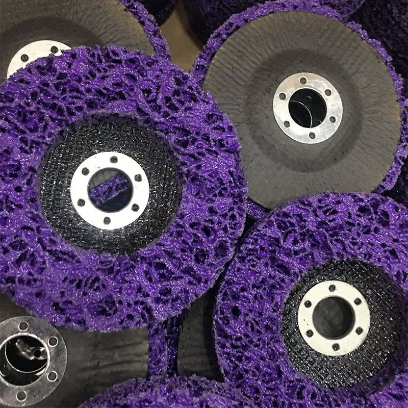 4" Chinese Manufacturer Purple Clean and Strip Disc with Wholesale Price for Metal Wood Stone Polishing