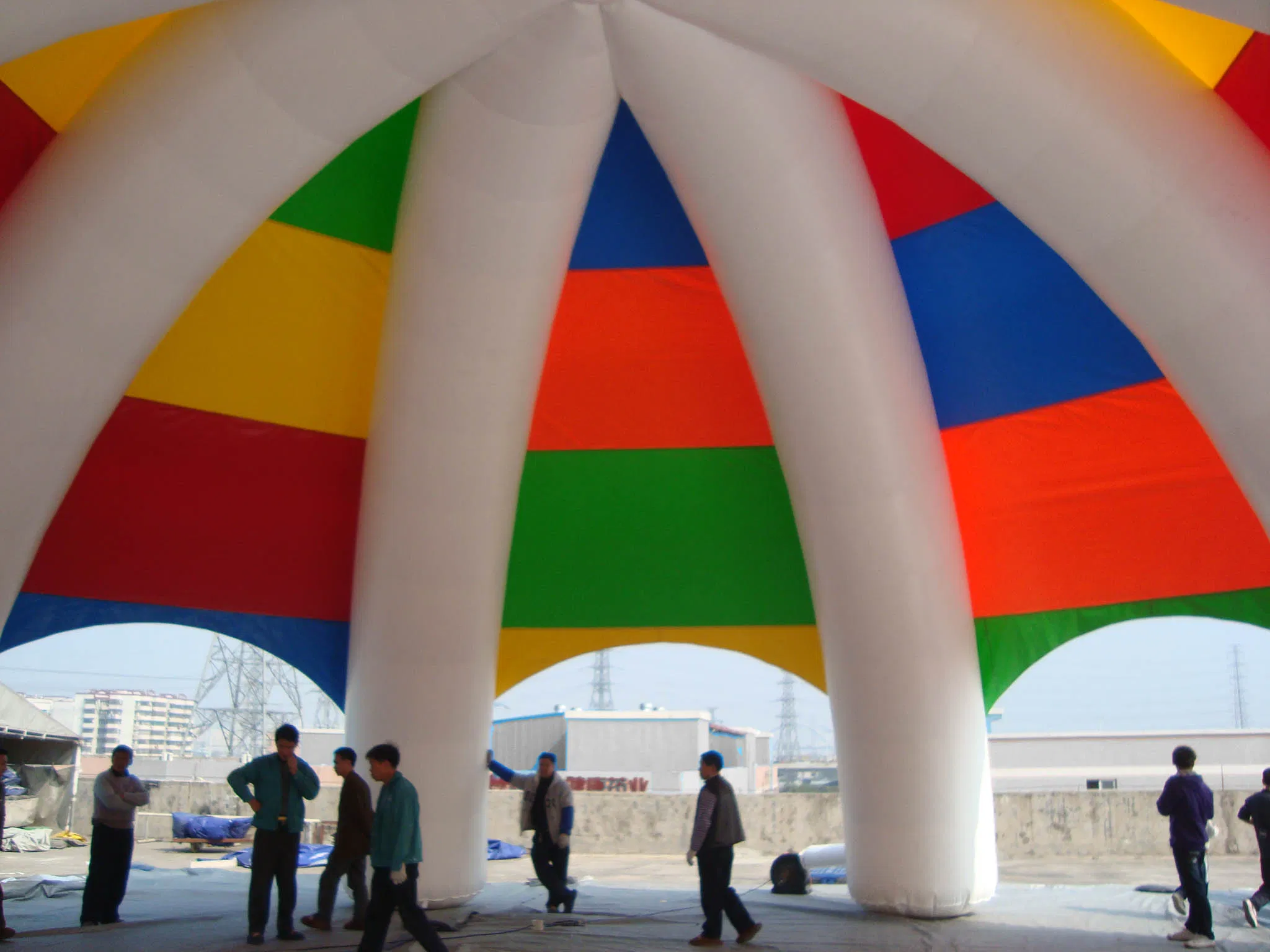 Huge Inflatable Spider Tent Rainbow Arch Tent