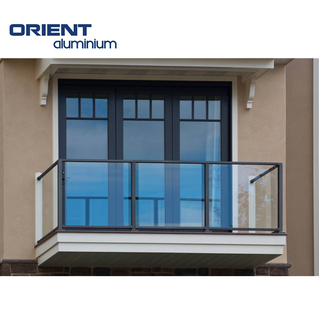Modern Design Outdoor Balcony Fence Aluminum Base Railing System Indoor Glass Railing