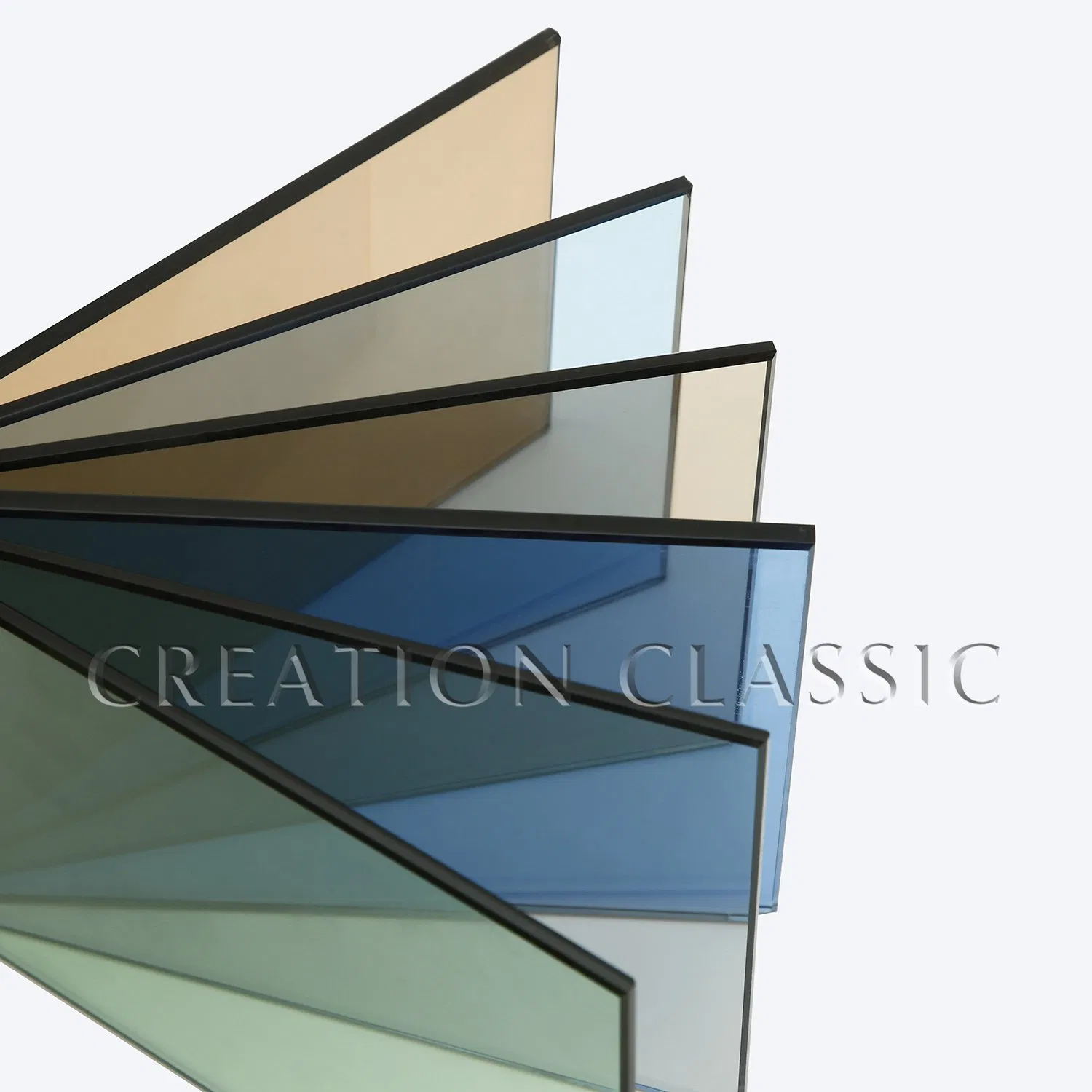 4-10mm Dark Grey Reflective Glass for Building with High Quality