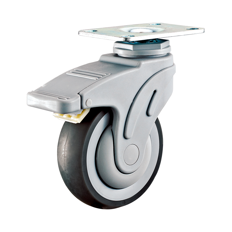 High-Performance Medical Plate Caster 5 in Wheel Dia. Type a
