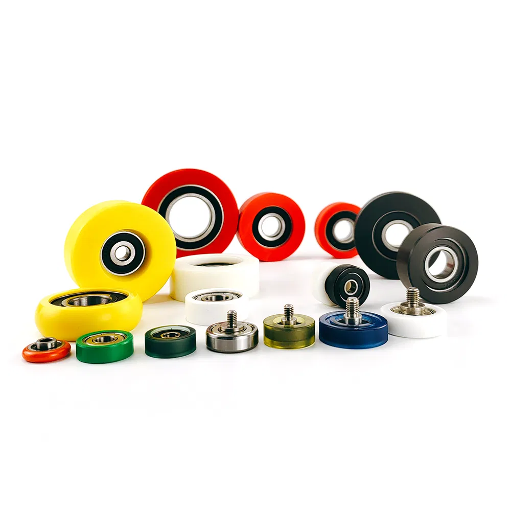 HXHV High precision aluminium sliding window and door wheel plastic pvc roller wheel shutter 4 whee