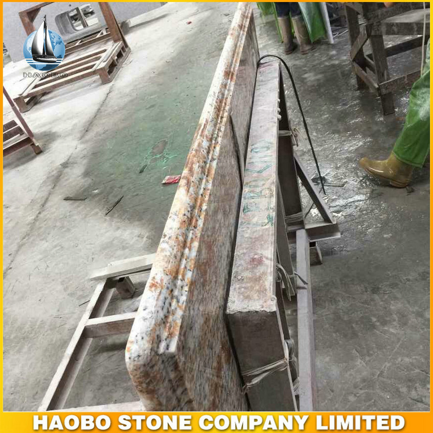 Yellow Verniz Tropical Granite Kitchen Island Countertops