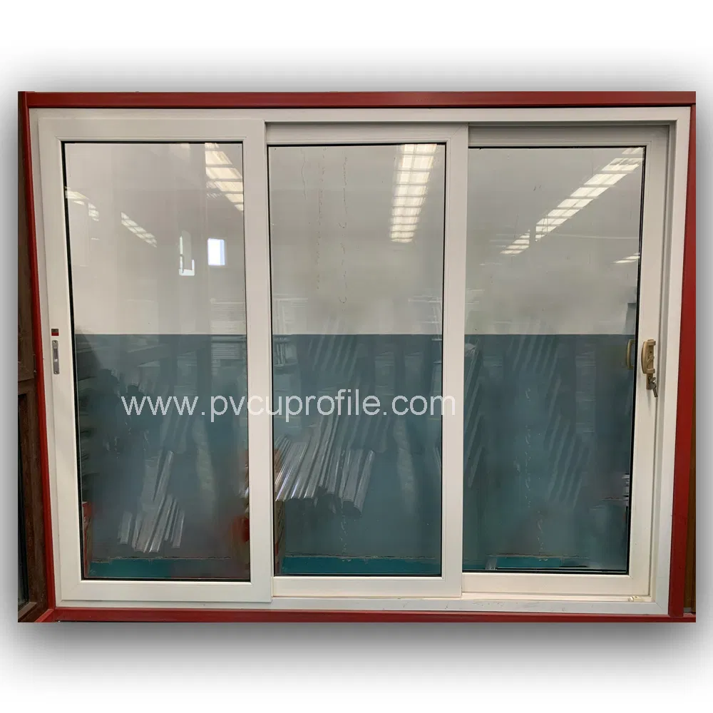 Double Glazed Glass Sliding Screen Door UPVC Patio Door