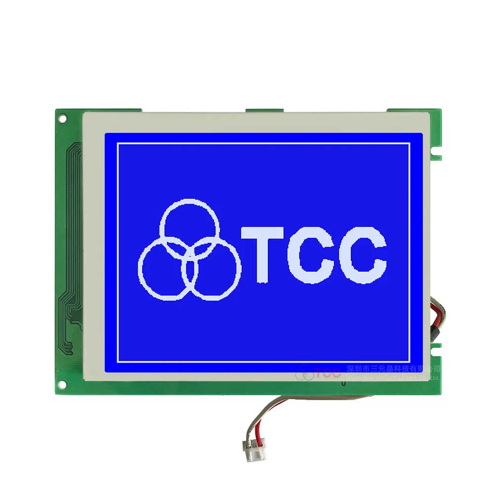 5.7 Inch 320X240 Blue Graphic Module 4 Bit Parallel Tab Monochrome LCD Display Compatible Wc320240A